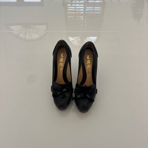 L.A.M.B. Black Heeled Shoes